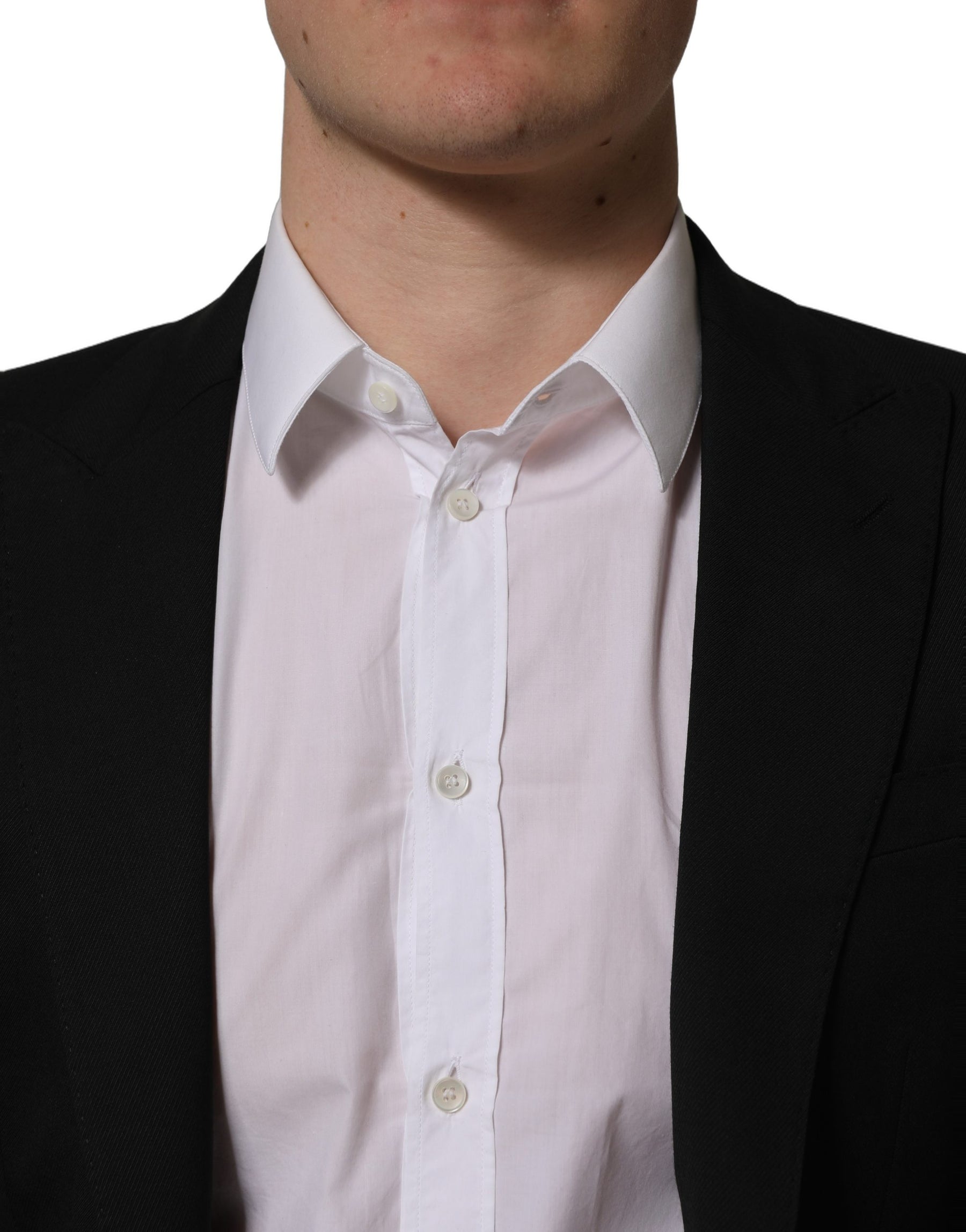 Dolce & Gabbana Black Polyester Single Breasted Blazer Jacket | Regal Royce