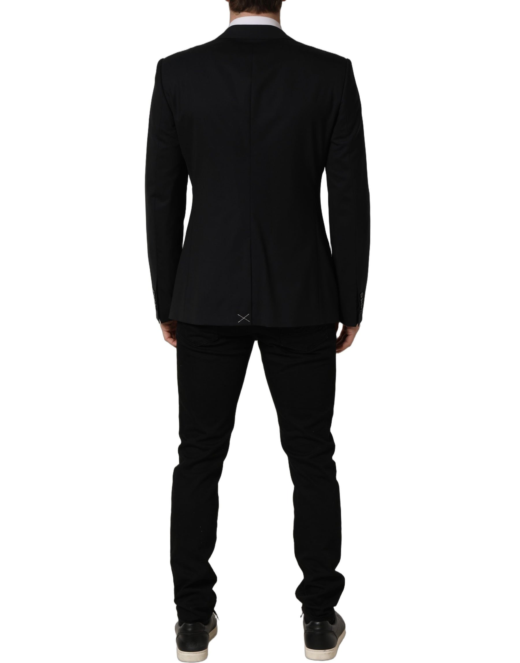 Dolce & Gabbana Black Wool Single Breasted Blazer Jacket | Regal Royce