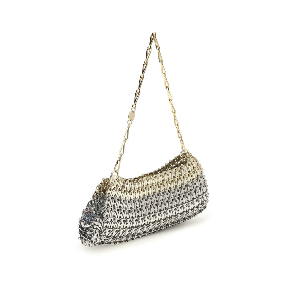 Rabanne Silver Brass Shoulder Bag | Regal Royce