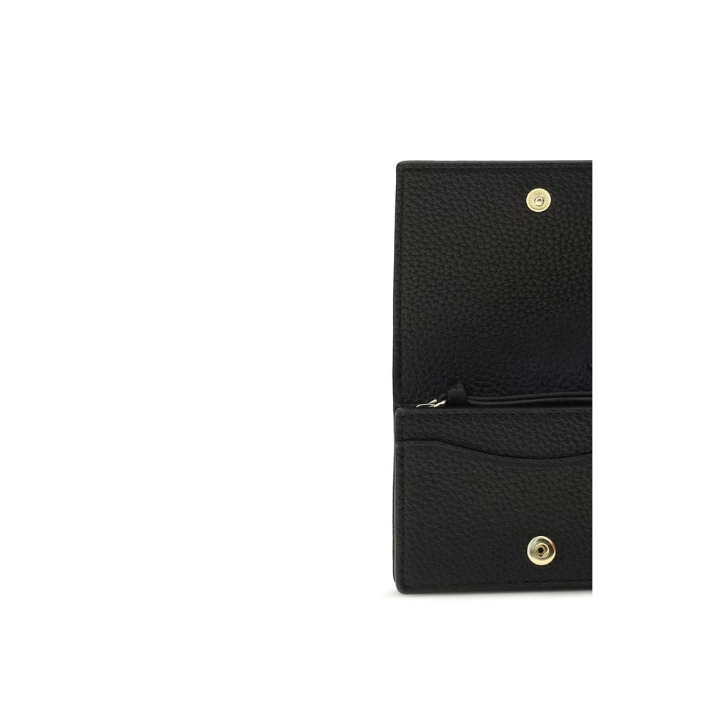 Ganni Black Recycled Polyester Wallet | Regal Royce