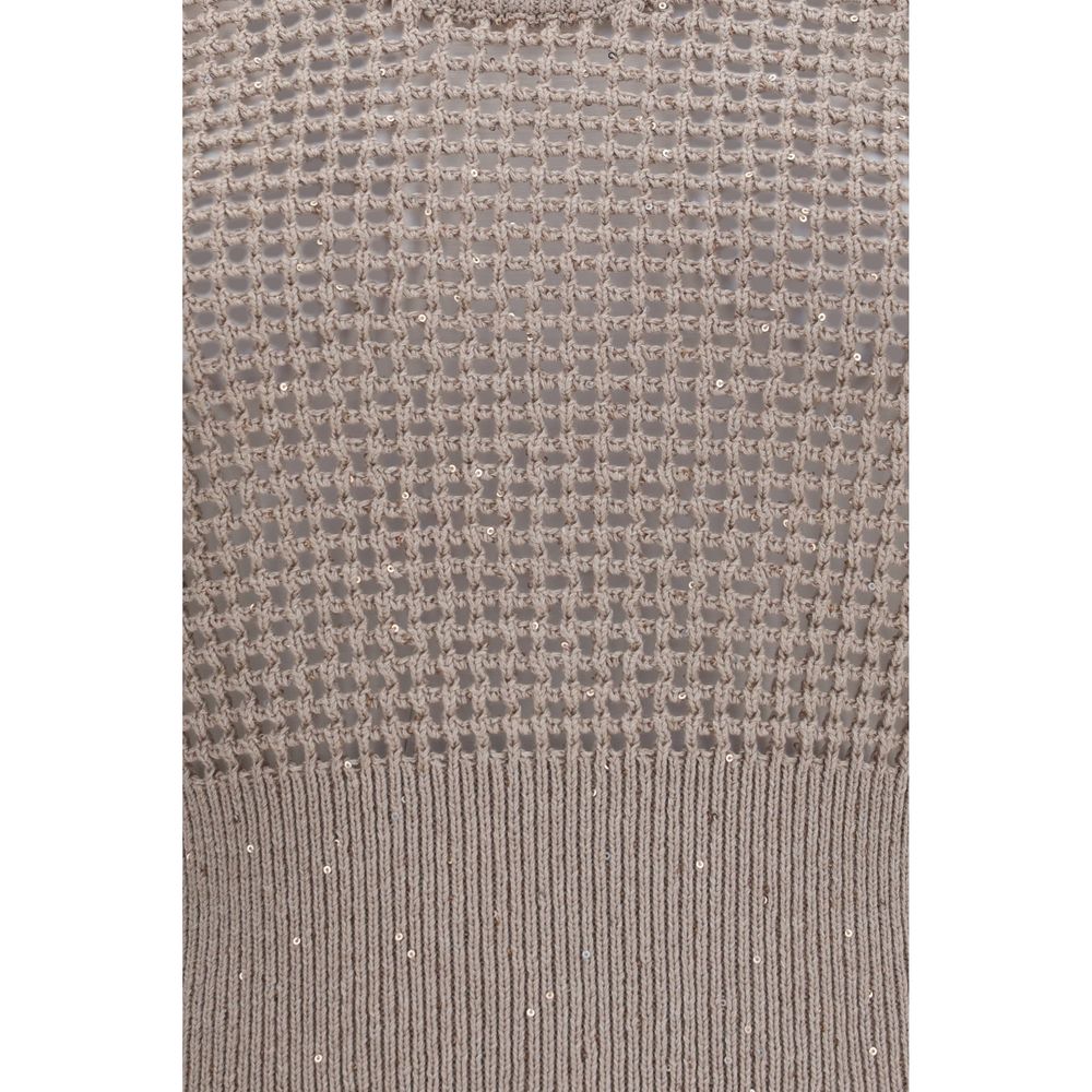 Brunello Cucinelli Beige Cotton Tank Tops | Regal Royce