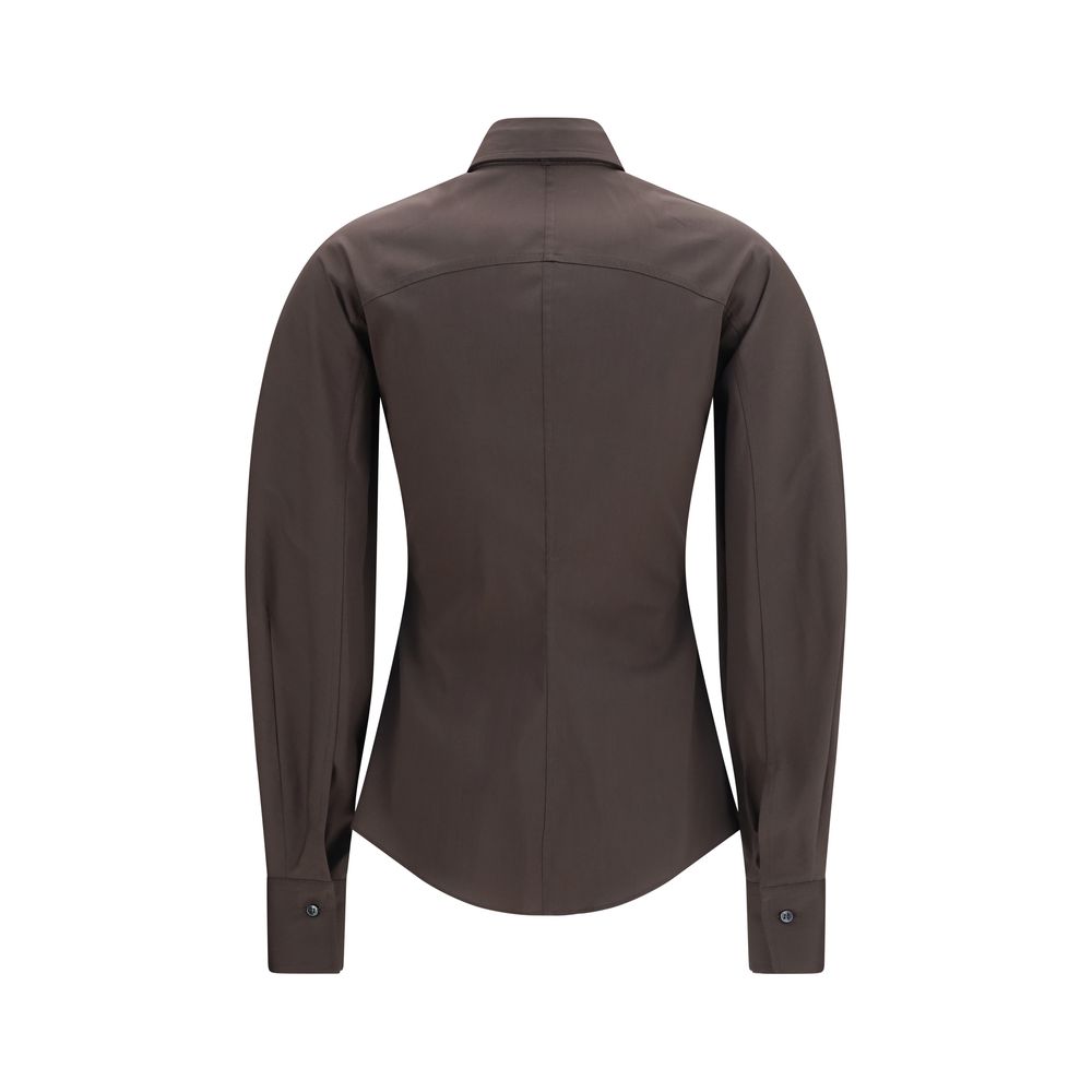 Brunello Cucinelli Brown Cotton Dress Shirt | Regal Royce