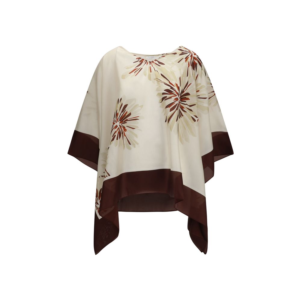 Brunello Cucinelli Multicolor Silk Blouse | Regal Royce