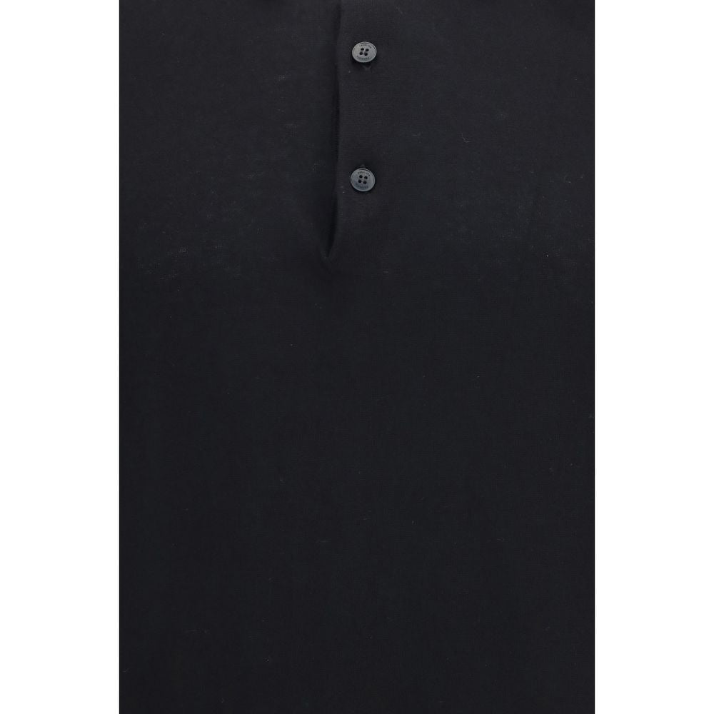 Premiata Black Cotton Polo Shirt | Regal Royce
