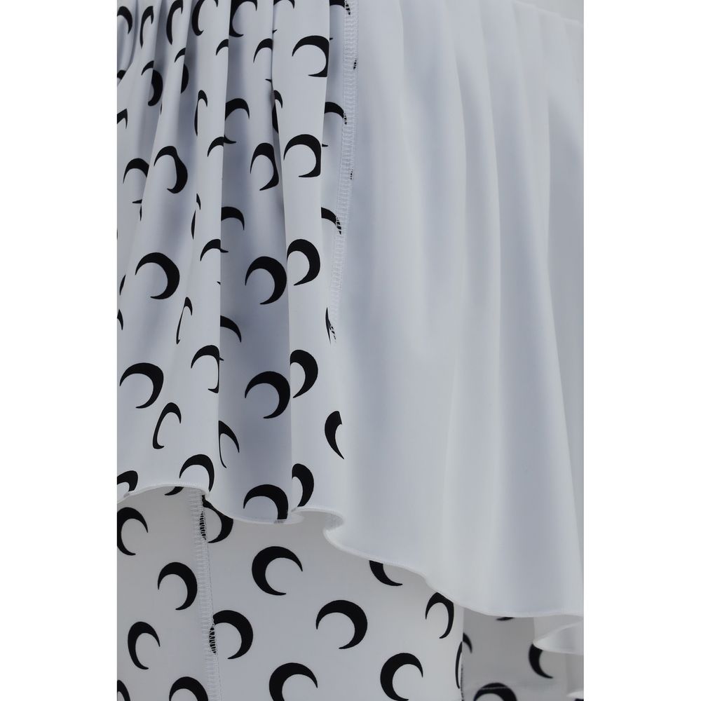 Marine Serre White Polyamide Short And Mini Shorts | Regal Royce