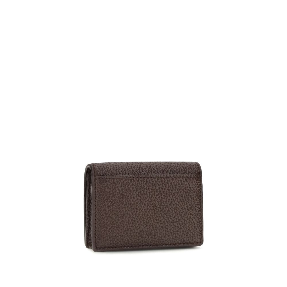 Ganni Brown Recycled Polyester Wallet | Regal Royce