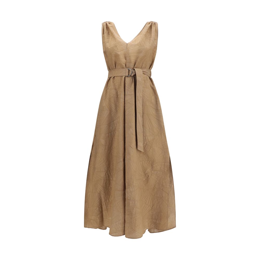 Brunello Cucinelli Beige Cotton Casual Dress | Regal Royce