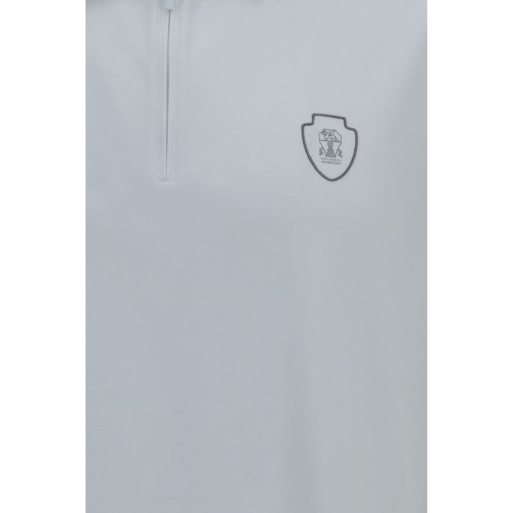 Brunello Cucinelli White Polyamide Polo Shirt | Regal Royce