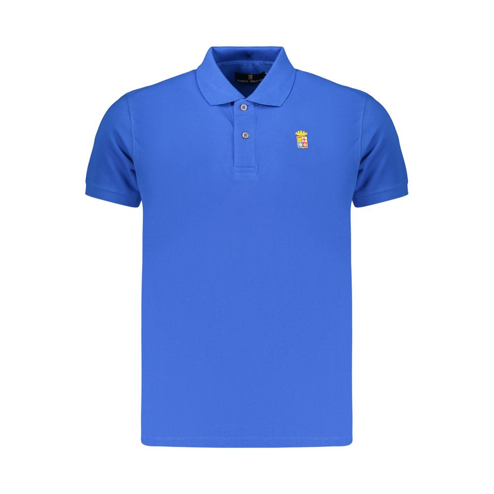Marina Militare Blue Cotton Men Polo | Regal Royce