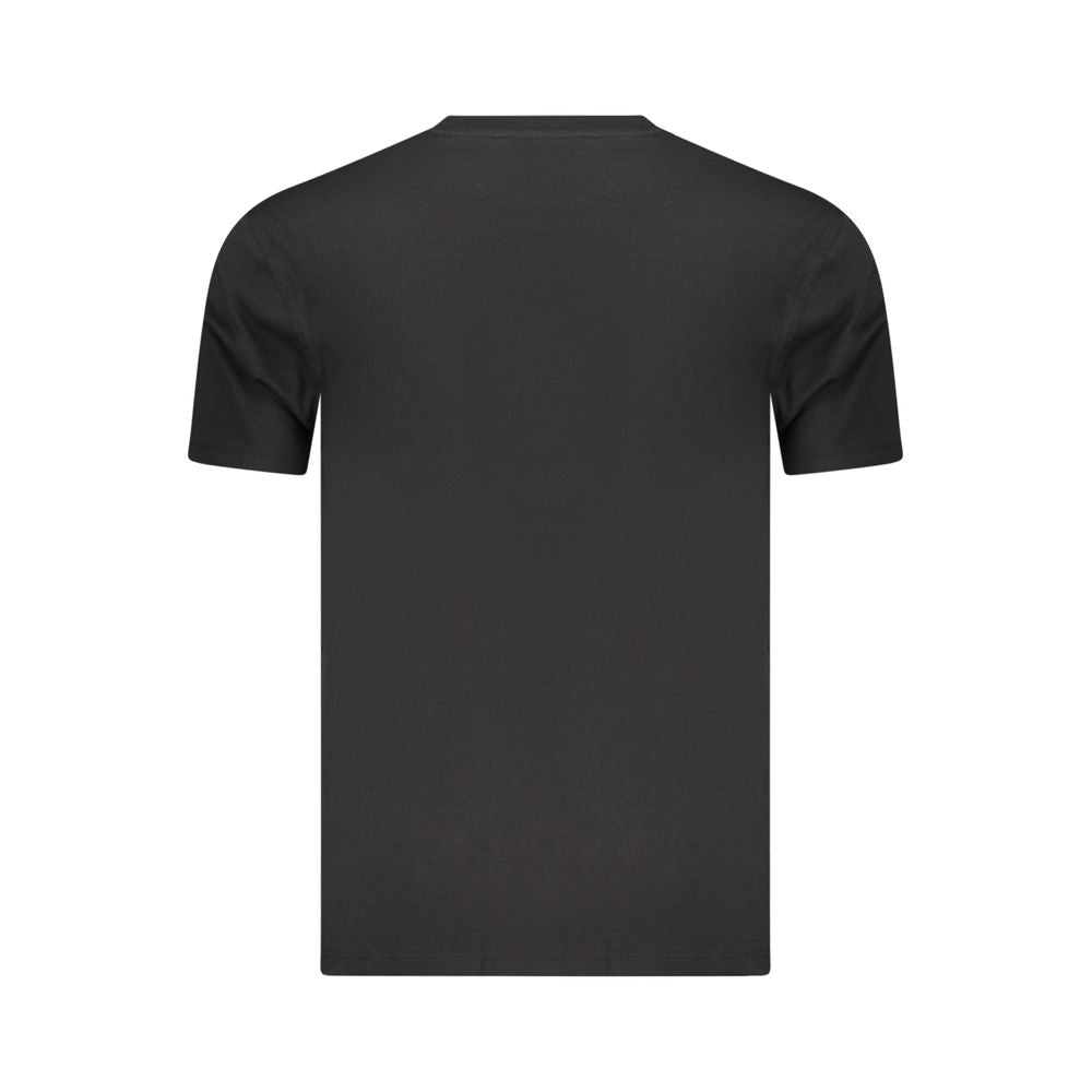 Marina Militare Black Cotton Men's T-Shirt | Regal Royce
