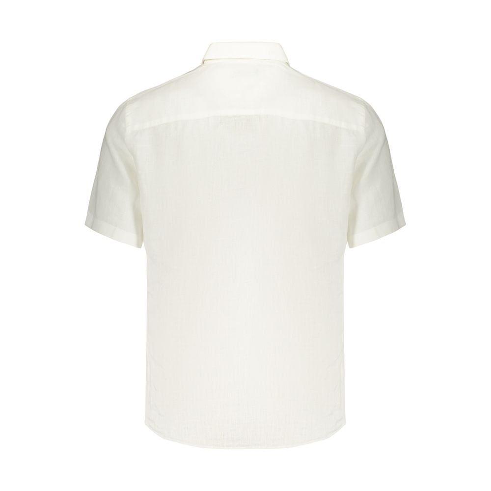 North Sails White Linen Men's Shirt | Regal Royce
