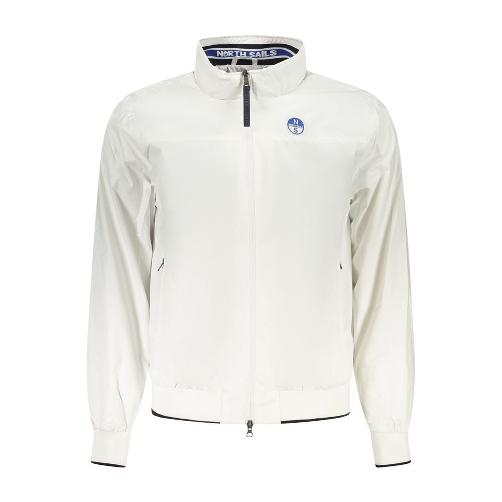 North Sails White Polyester Men's Jacket | Regal Royce