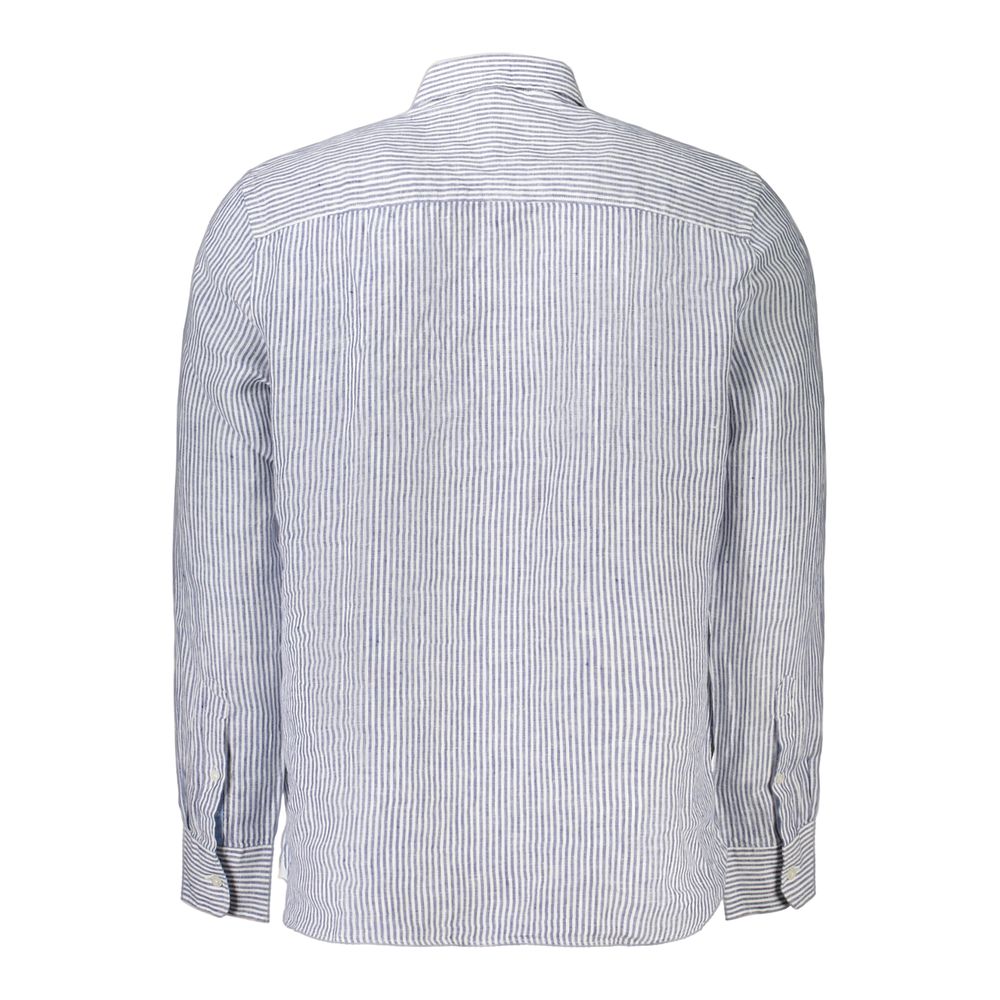 North Sails Blue Linen Men's Shirt | Regal Royce