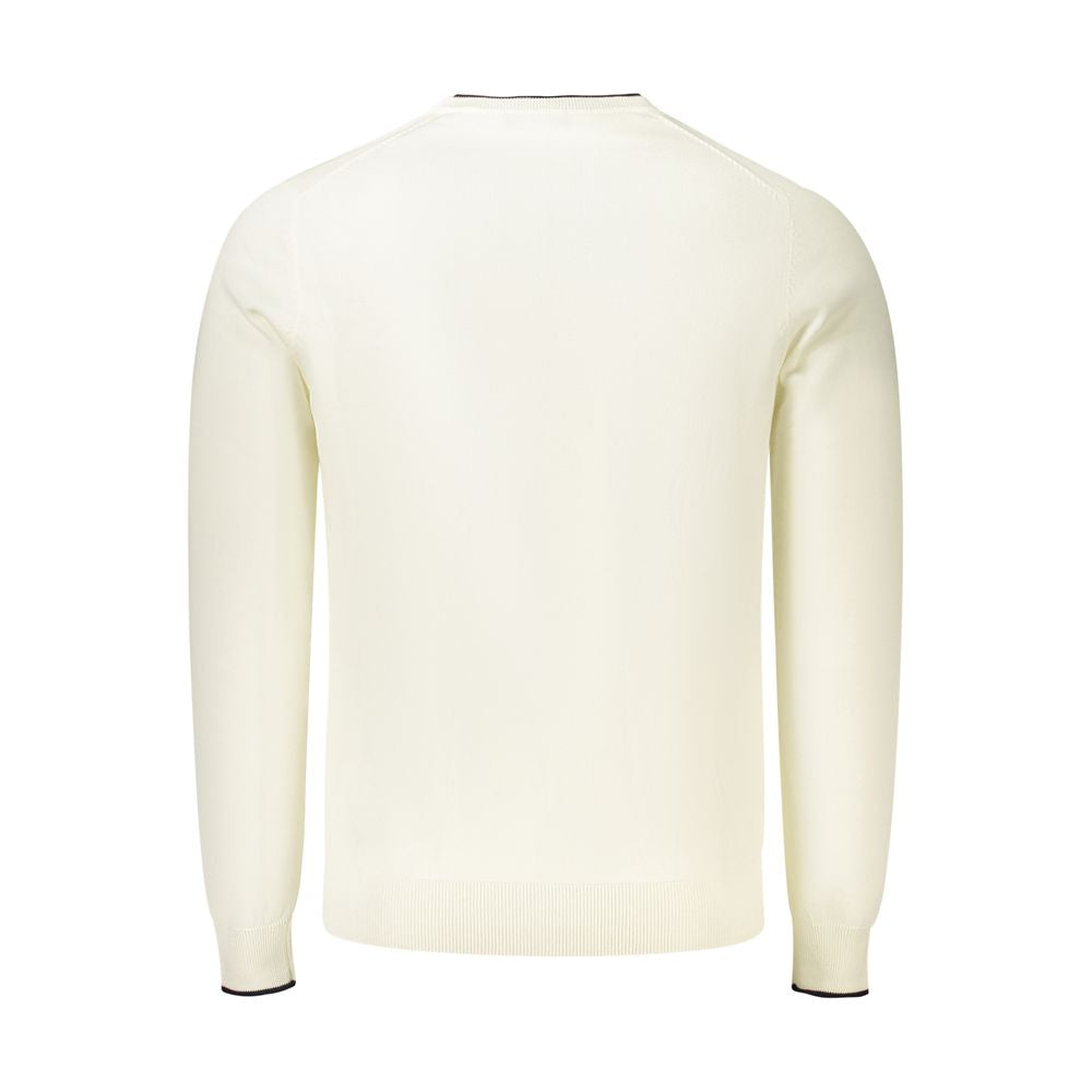 North Sails White Cotton Men Jumper | Regal Royce
