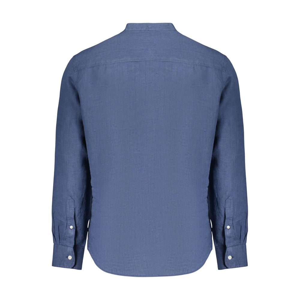 North Sails Blue Linen Mens Shirt | Regal Royce