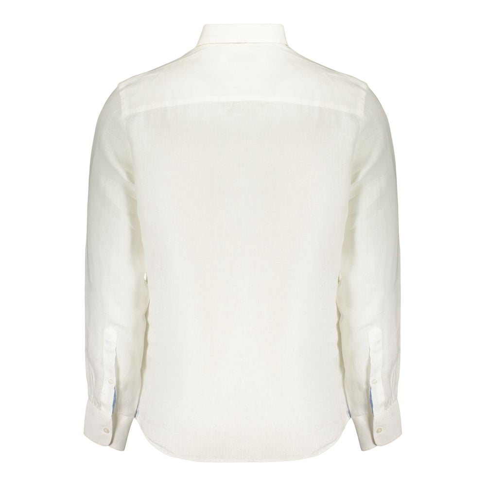 North Sails White Linen Men's Shirt | Regal Royce