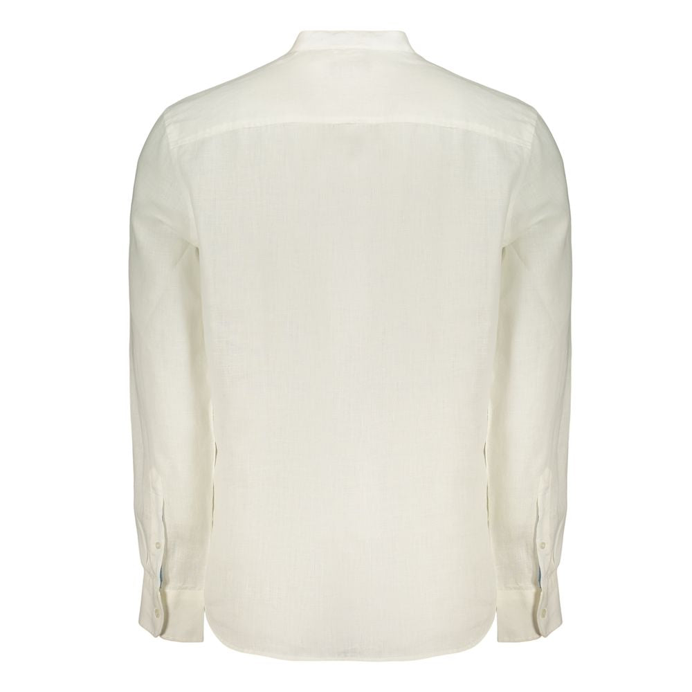 North Sails White Linen Men's Shirt | Regal Royce