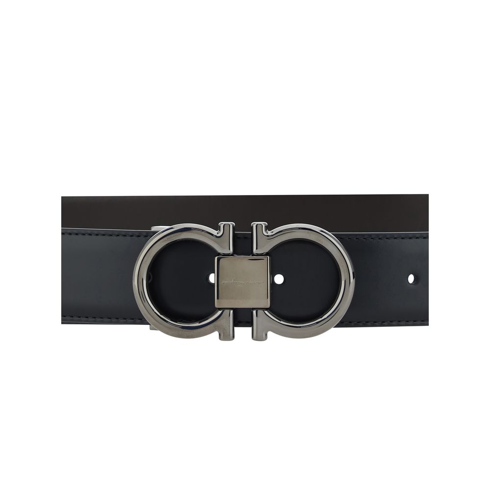 Ferragamo Black Calf Leather Bos Taurus Regular Belt | Regal Royce