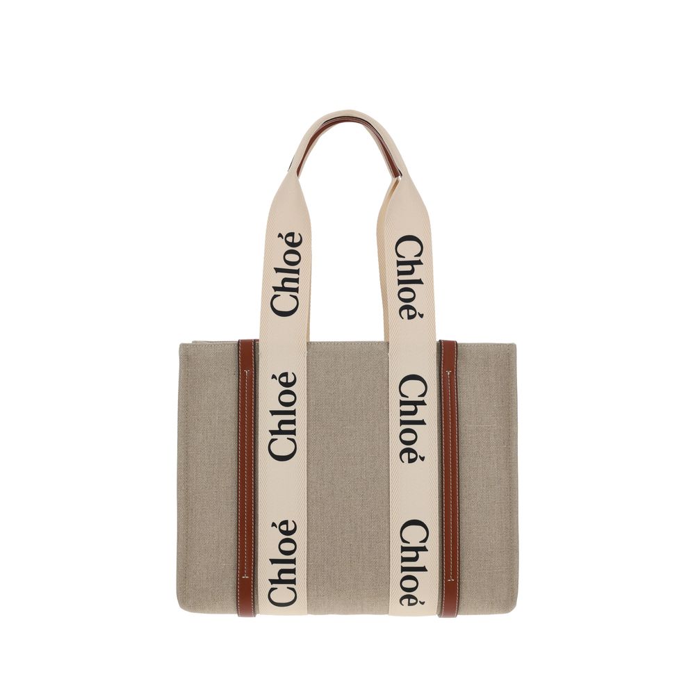 Chloé Beige Linen Handbag | Regal Royce