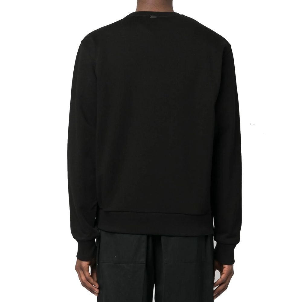 Herno Black Cotton Sweatshirt | Regal Royce