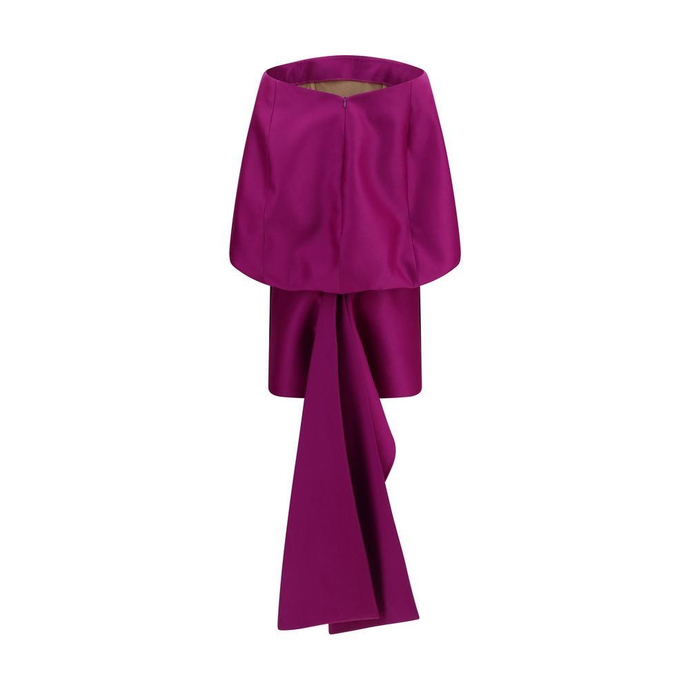 Balenciaga Purple Wool Oves Aries Cocktail Dress | Regal Royce