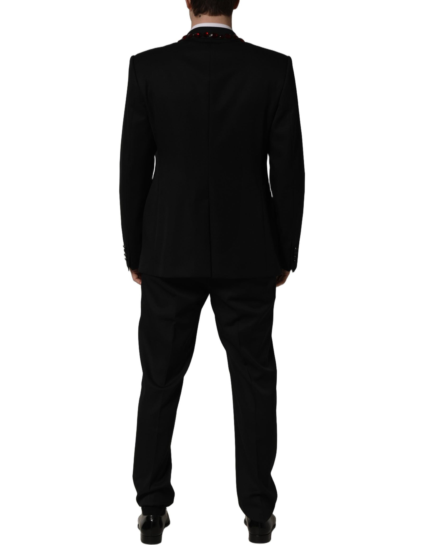 Dolce & Gabbana Black Crystal Embellished 2 Piece Suit | Regal Royce