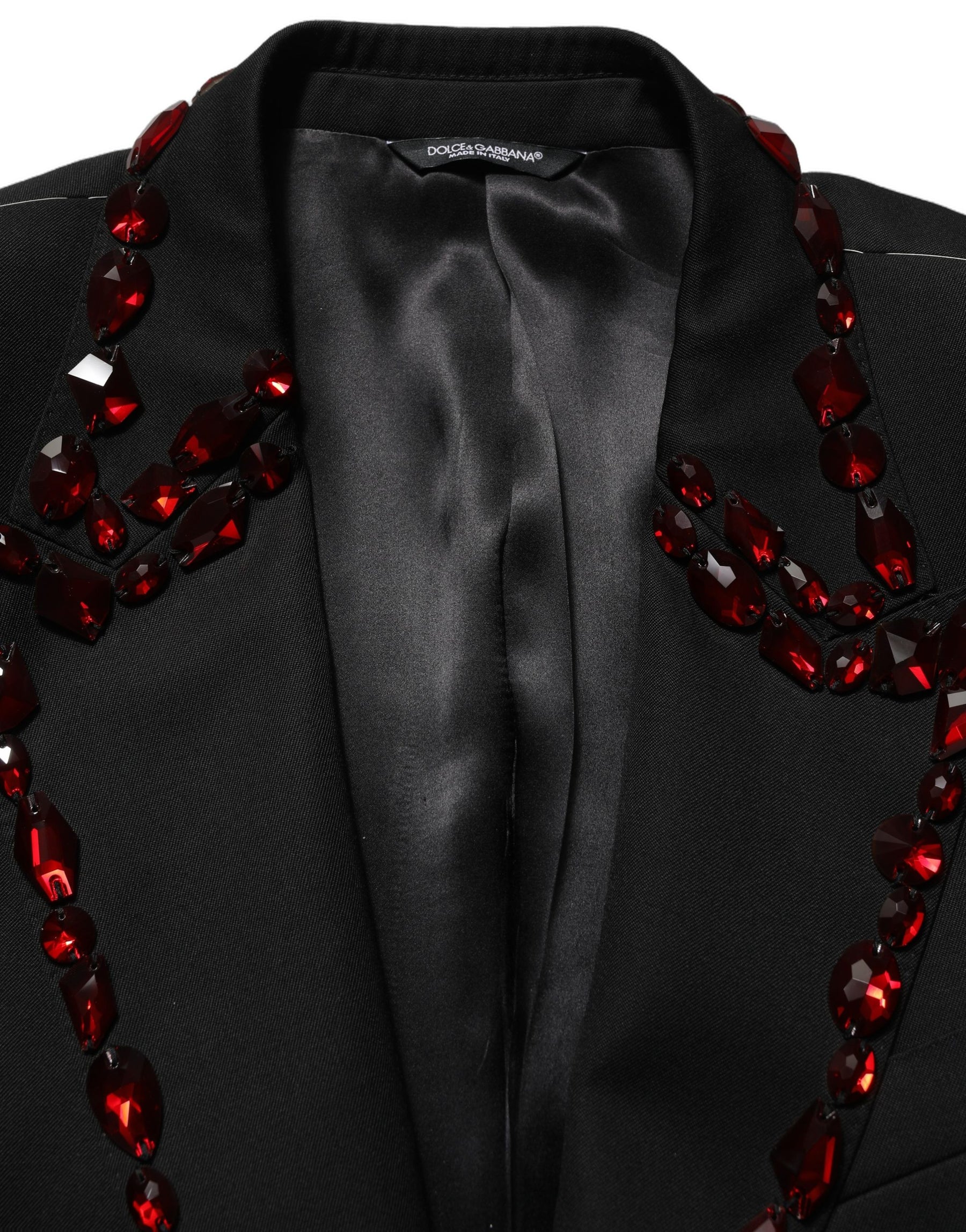 Dolce & Gabbana Black Crystal Embellished 2 Piece Suit | Regal Royce