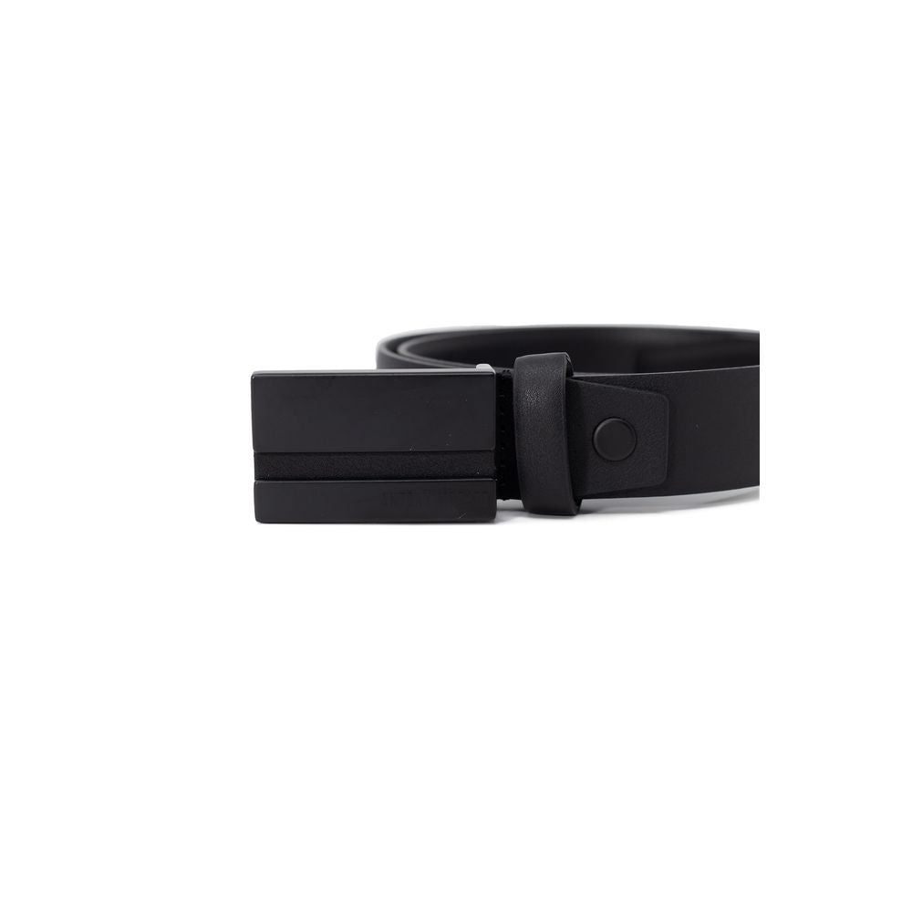 Antony Morato Black Leather Regular Belt | Regal Royce