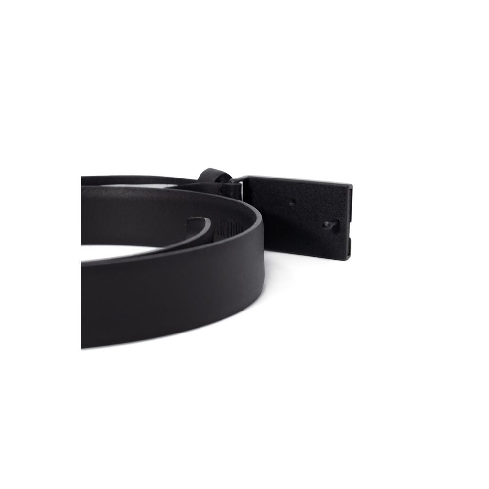 Antony Morato Black Leather Regular Belt | Regal Royce