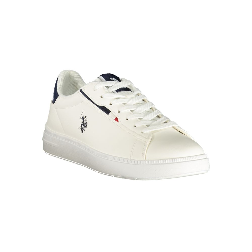 U.S. POLO ASSN. White Polyurethane Men's Sneaker | Regal Royce