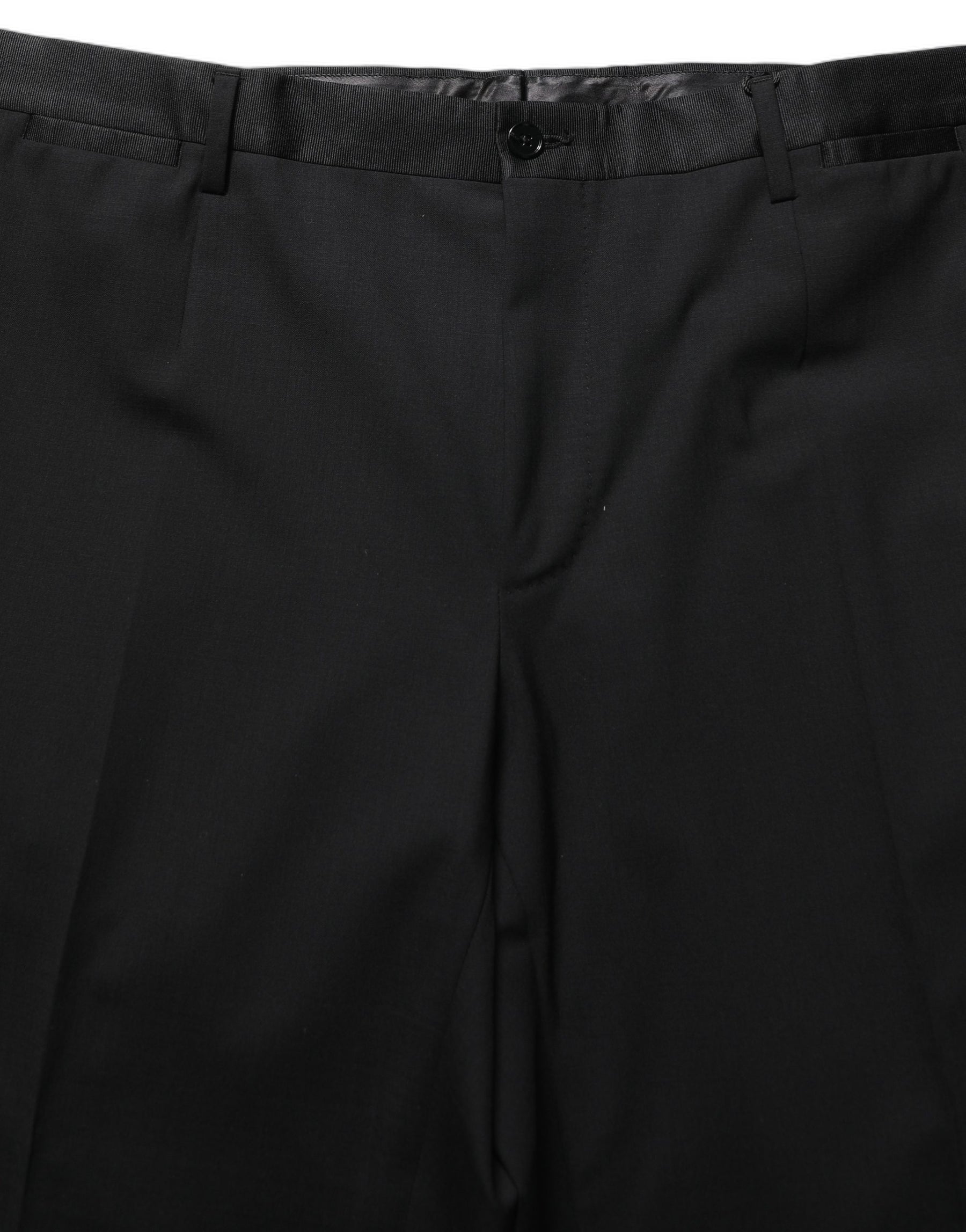 Dolce & Gabbana Black Wool Tapered Leg Dress Trouser Pants | Regal Royce