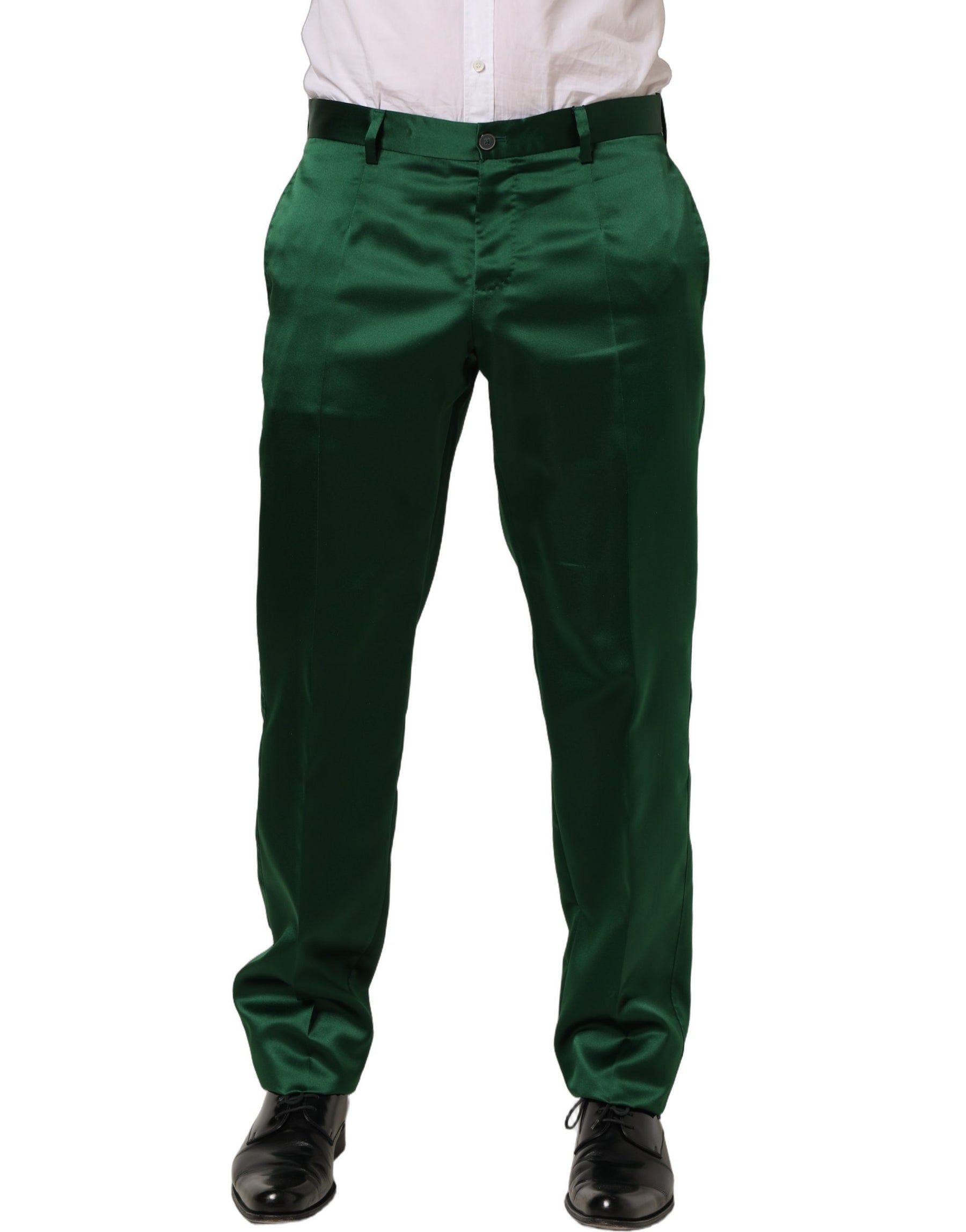 Dolce & Gabbana Dark Green Tapered Leg Dress Trouser Pants | Regal Royce