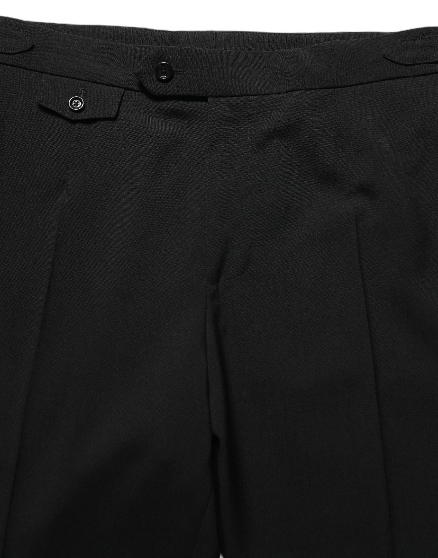 Dolce & Gabbana Black Tapered Leg Men Dress Trouser Pants | Regal Royce