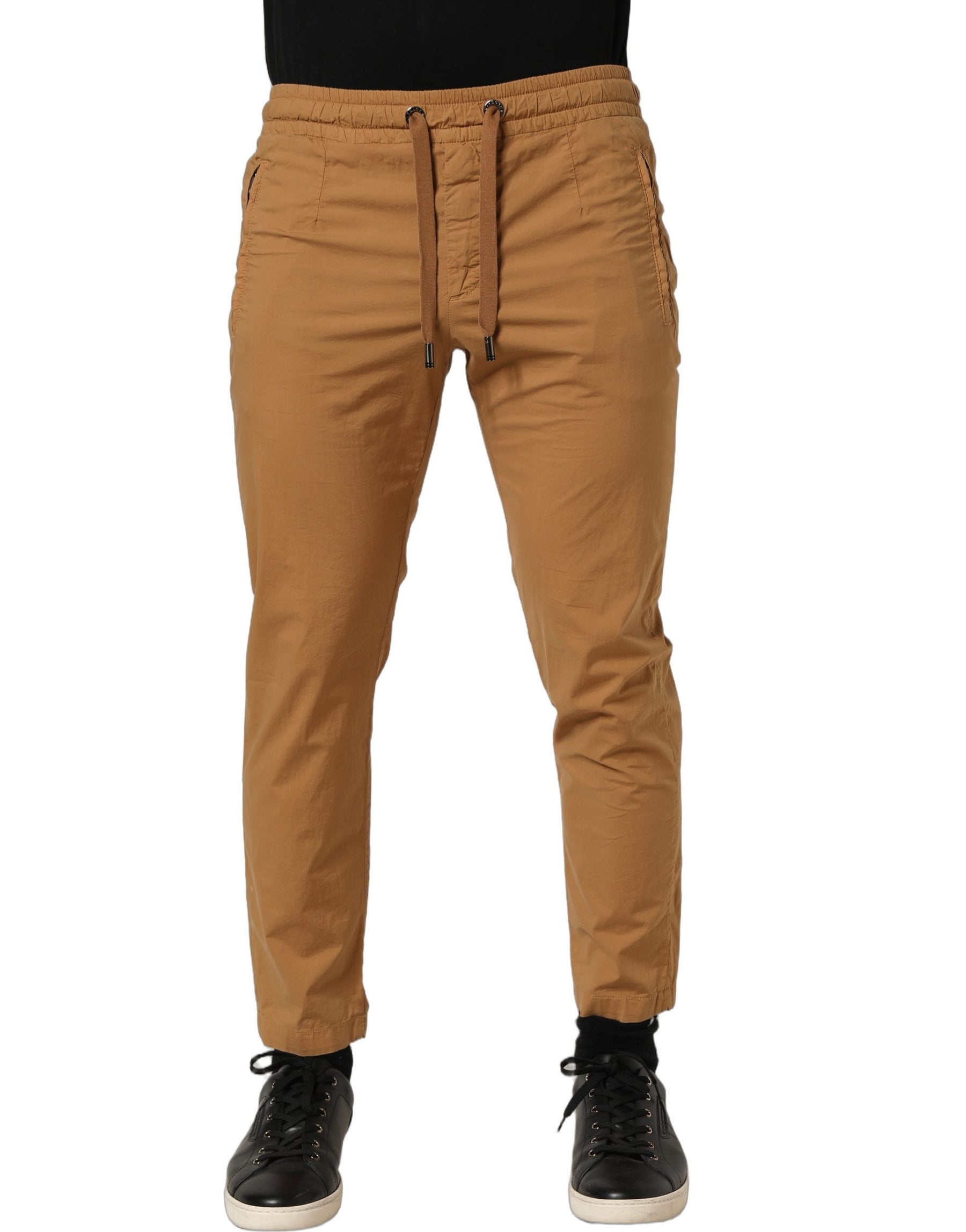 Dolce & Gabbana Brown MidWaist Skinny Jogger Sweatpants Pants | Regal Royce