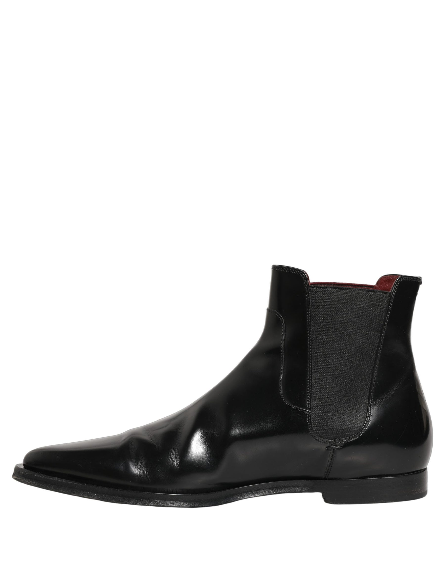 Dolce & Gabbana Black Chelsea Slip On Men Ankle Boots Shoes | Regal Royce
