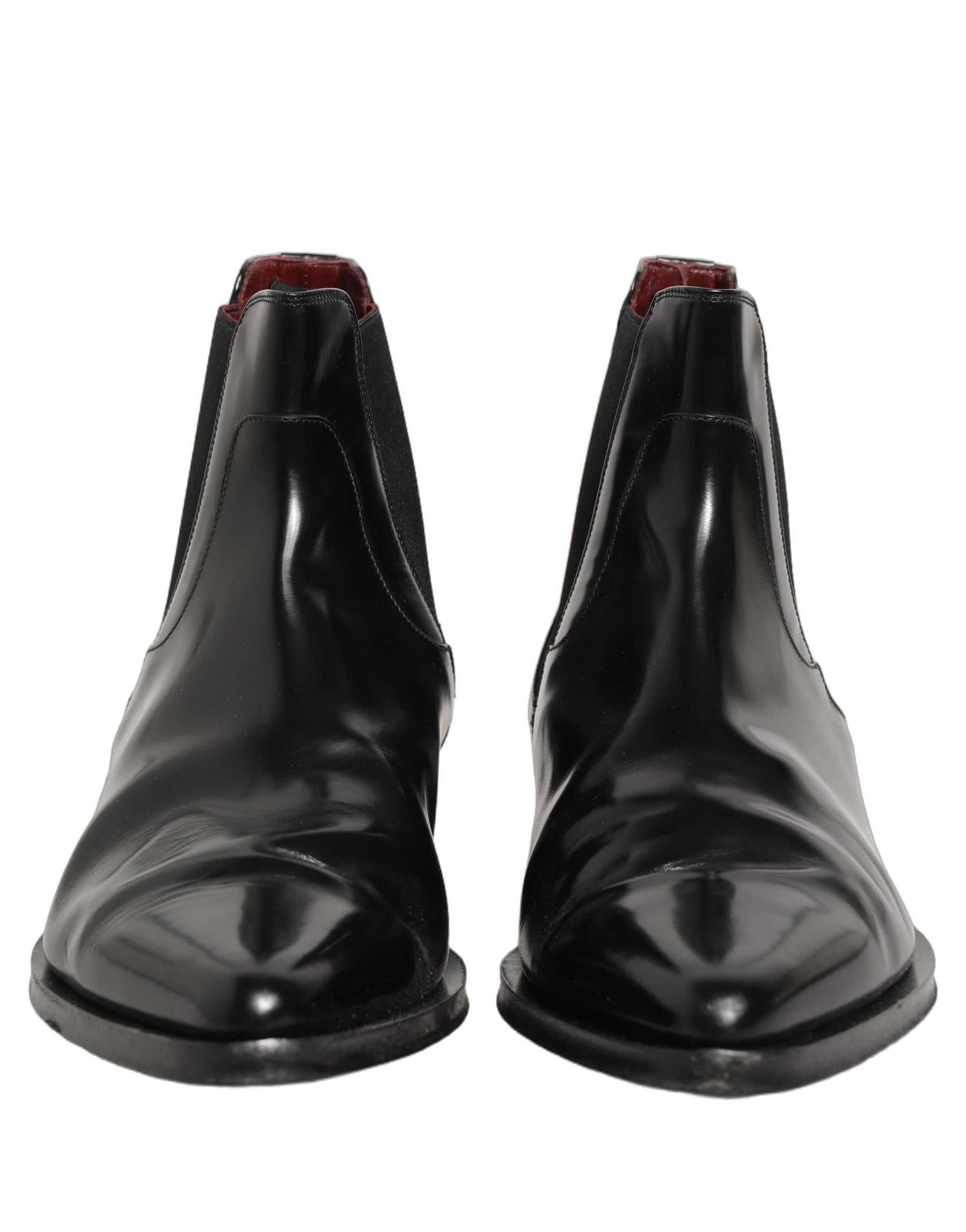 Dolce & Gabbana Black Chelsea Slip On Men Ankle Boots Shoes | Regal Royce