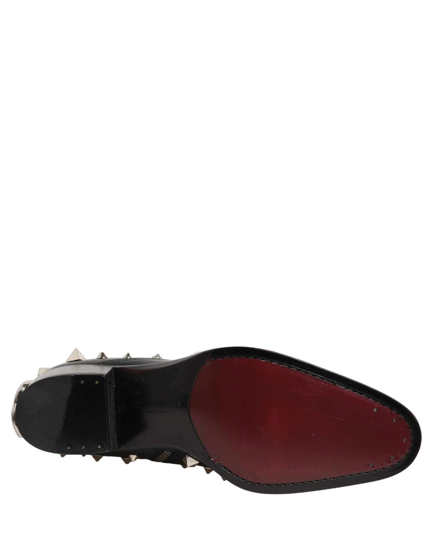 Dolce & Gabbana Black Crystal Embellished Short Boots Shoes | Regal Royce