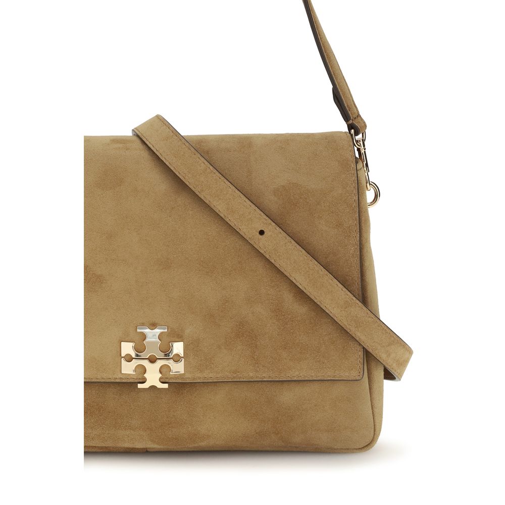 Tory Burch Beige Calf Leather Bos Taurus Shoulder Bag | Regal Royce
