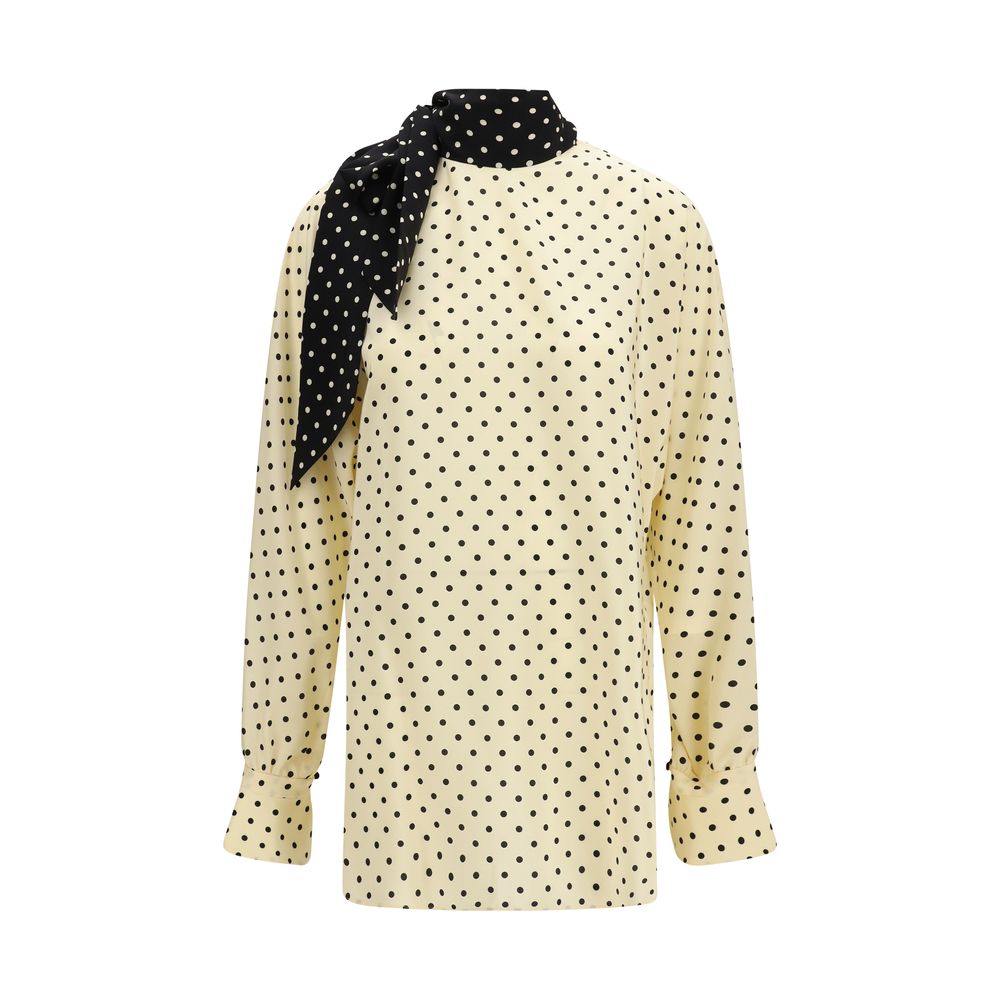 Valentino Beige Silk Blouse | Regal Royce