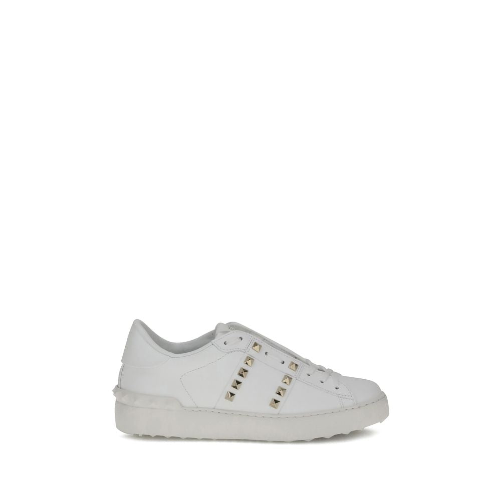 Valentino Garavani White Calf Leather Bos Taurus Sneakers | Regal Royce