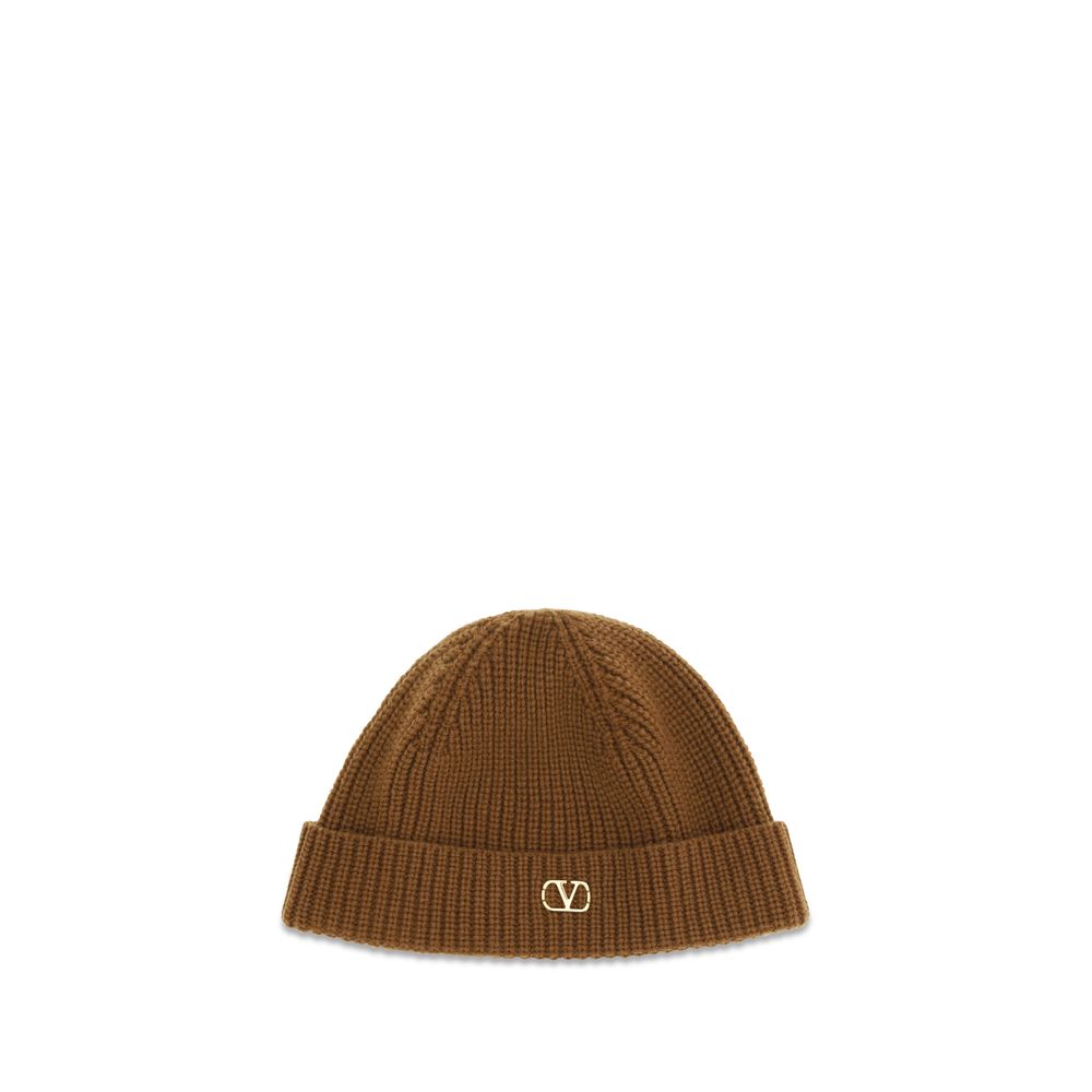 Valentino Garavani Brown Cashmere Beanie | Regal Royce
