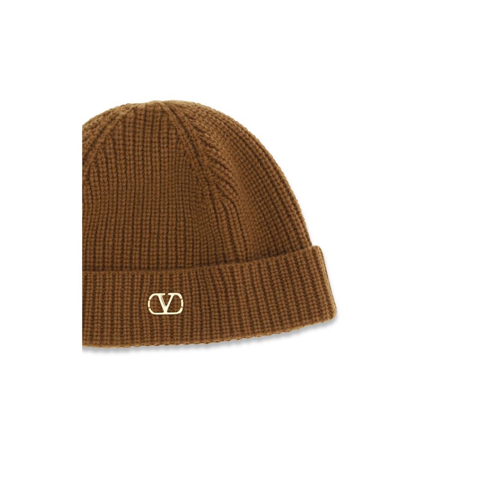 Valentino Garavani Brown Cashmere Beanie | Regal Royce