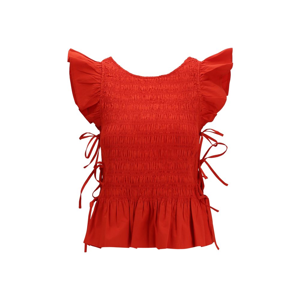 Ganni Multicolor Cotton Blouse | Regal Royce