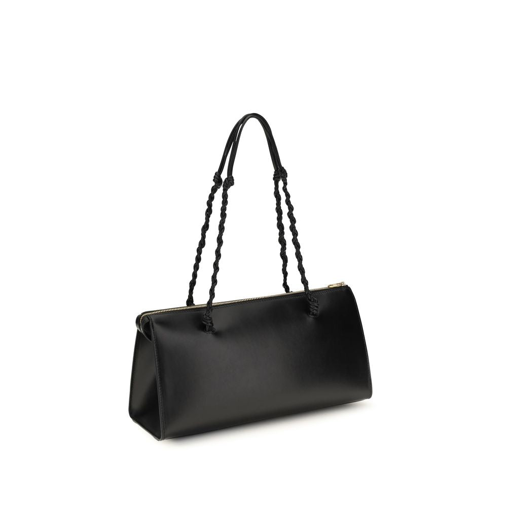 Jil Sander Black Calf Leather Bos Taurus Shoulder Bag | Regal Royce