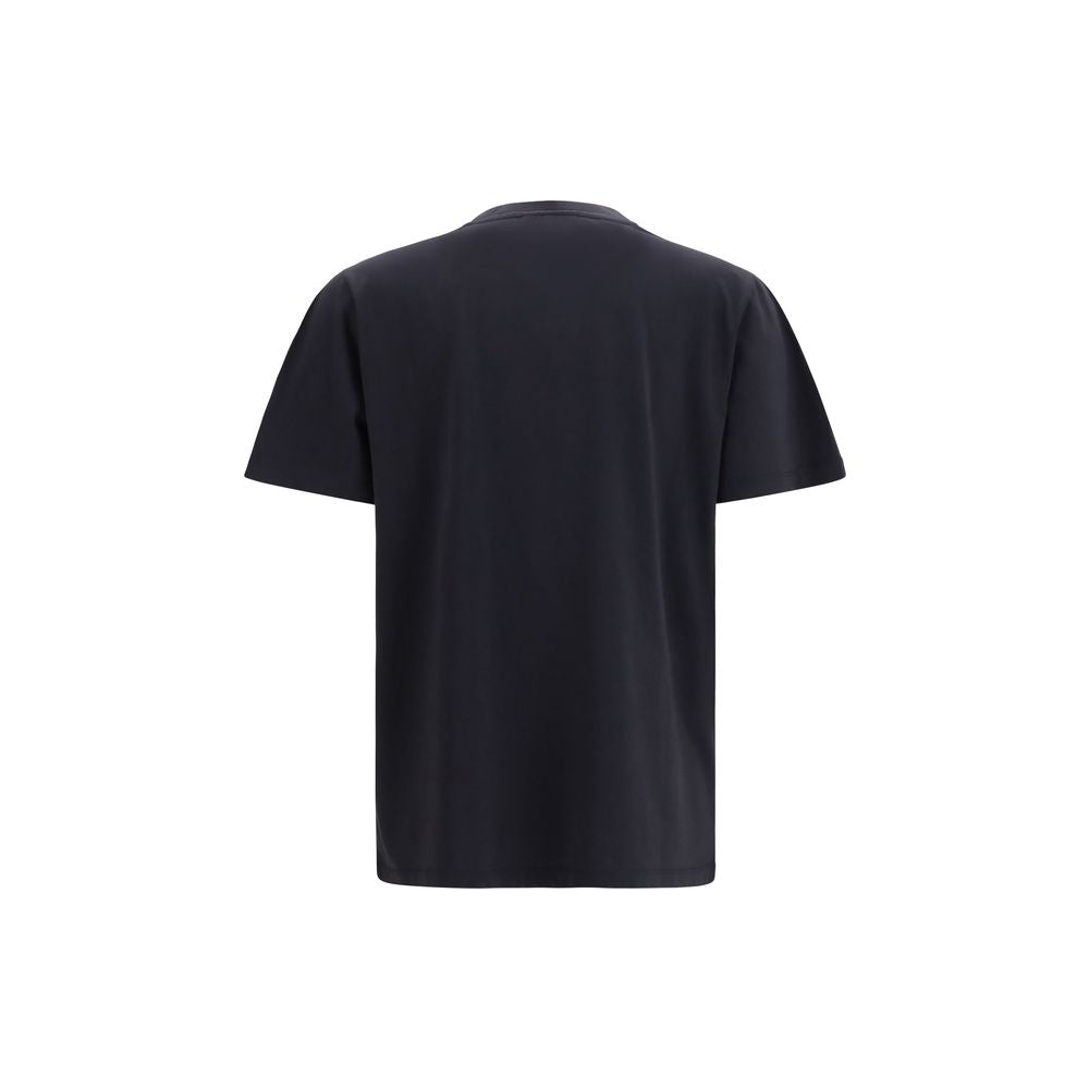 Ganni Black Cotton T-Shirt | Regal Royce