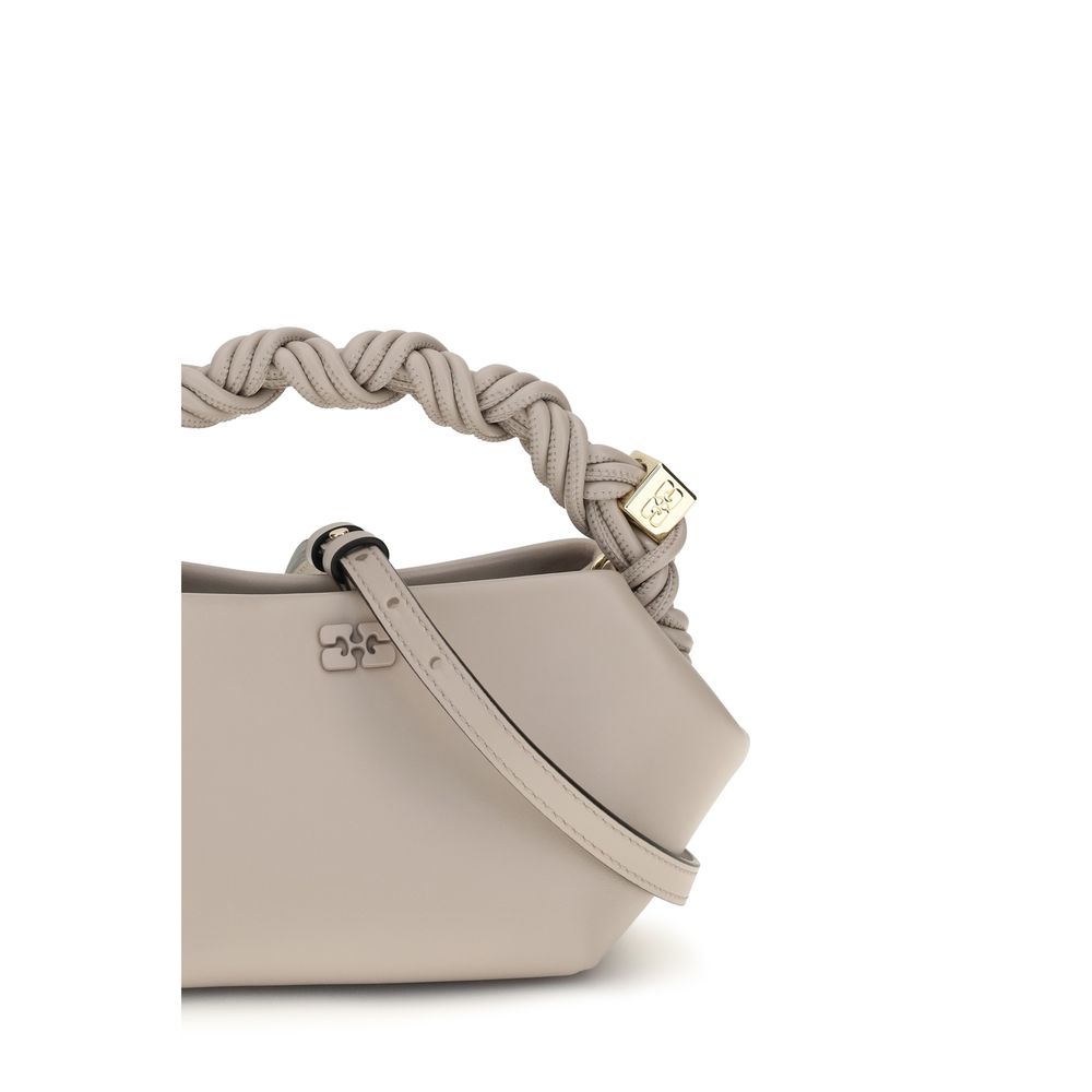 Ganni Gray Recycled Leather Handbag | Regal Royce