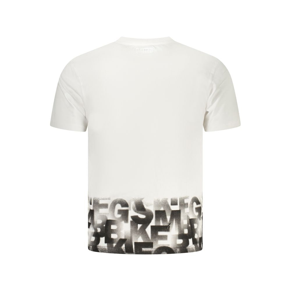 Bikkembergs White Cotton Men's T-Shirt | Regal Royce