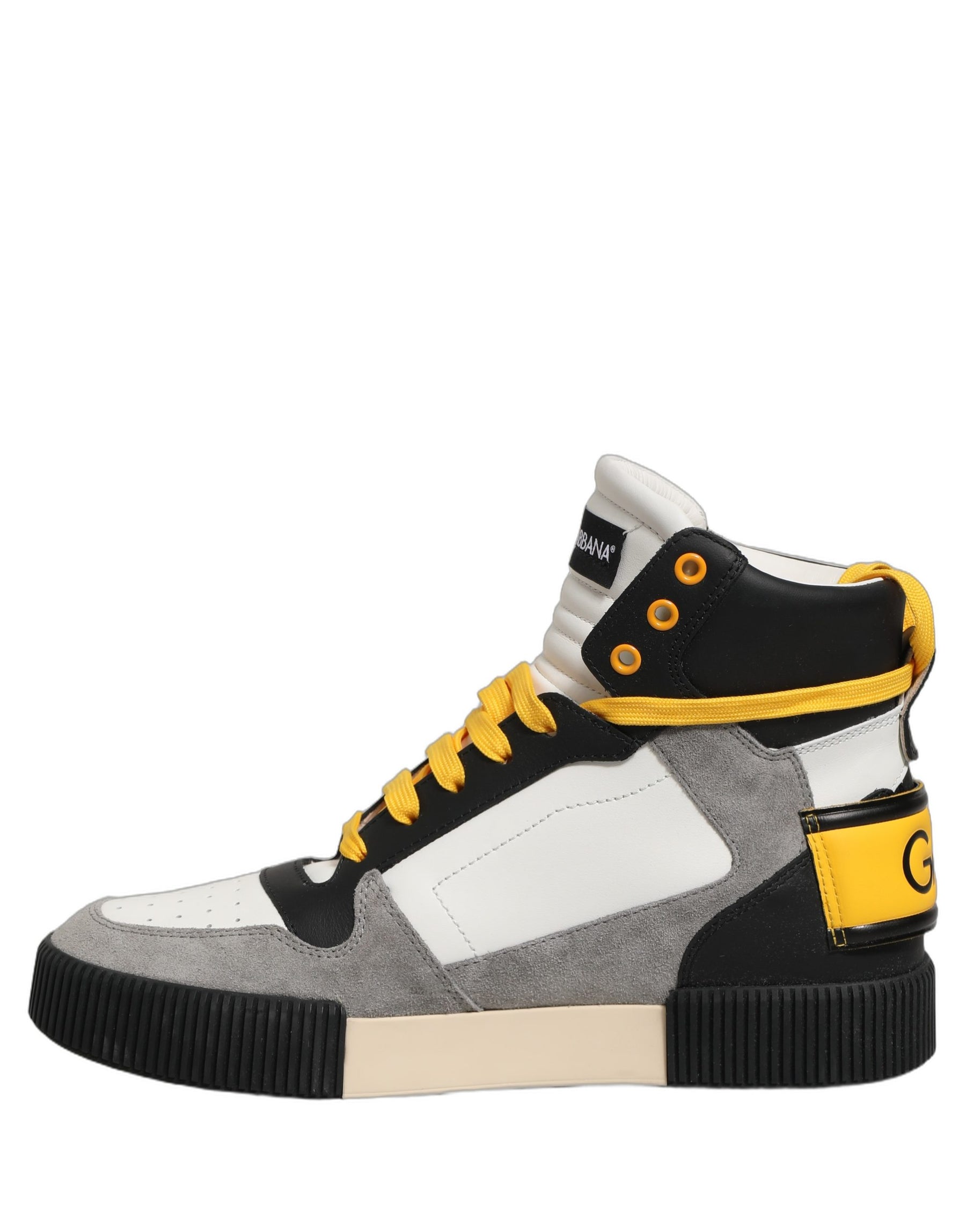 Dolce & Gabbana Multicolor Leather High Top Sneakers Shoes | Regal Royce
