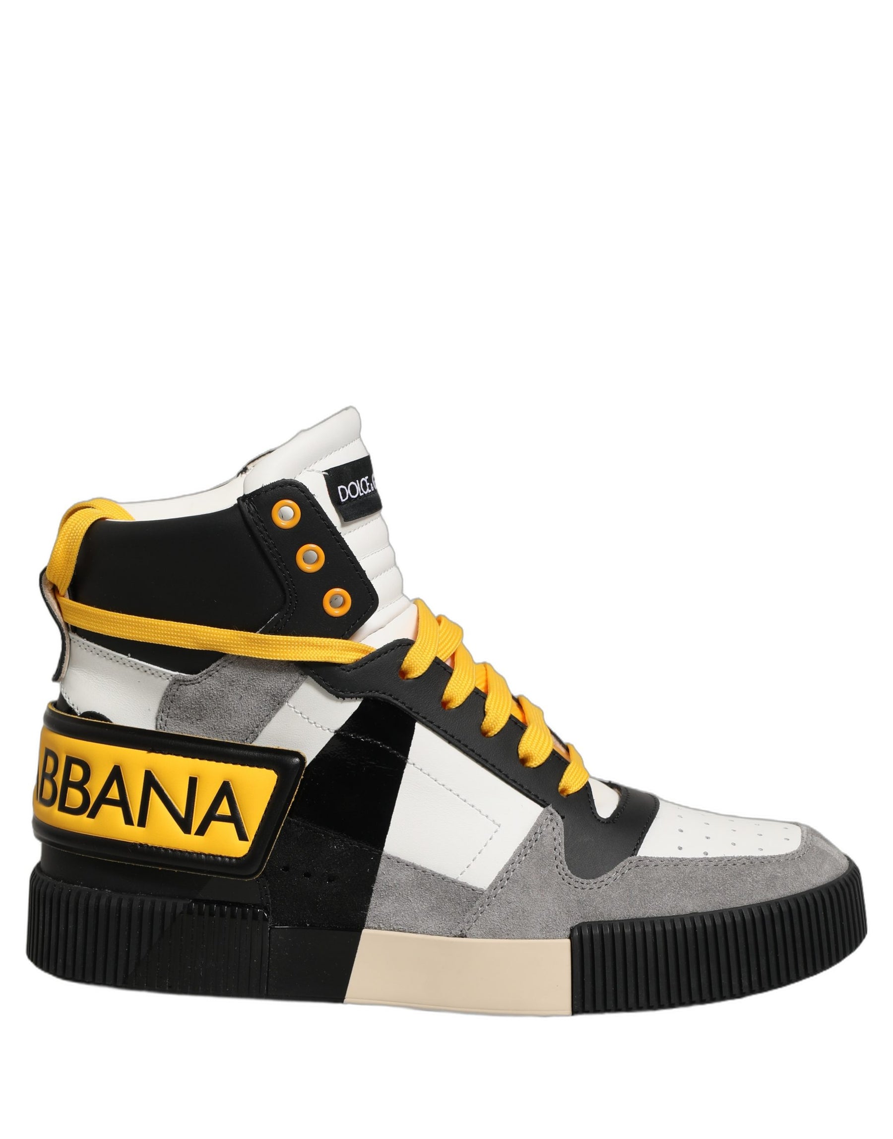 Dolce & Gabbana Multicolor Leather High Top Sneakers Shoes | Regal Royce