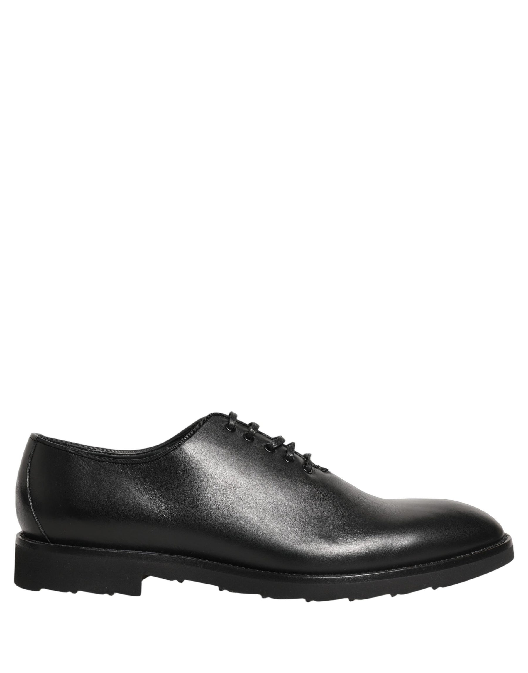 Dolce & Gabbana Black Leather Men Oxford Dress Formal Shoes | Regal Royce